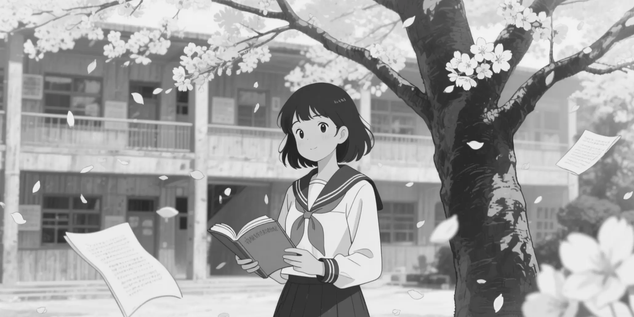 黑白动画上色前